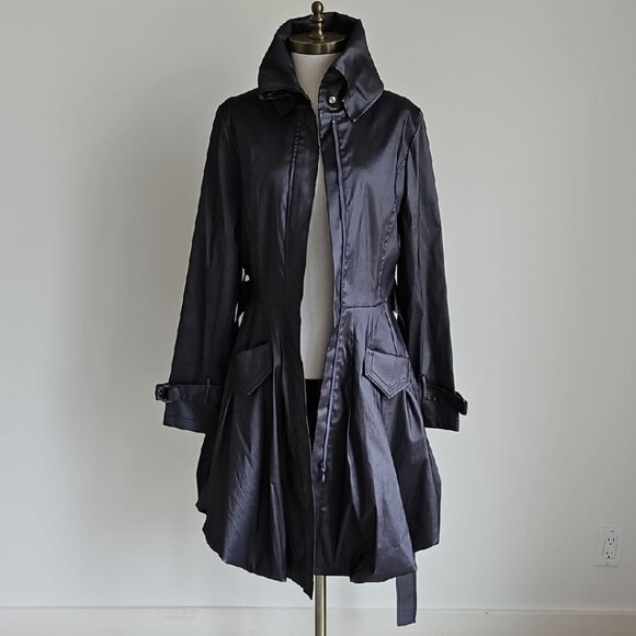 Joseph Ribkoff silver-grey Trench Coat Classic Style